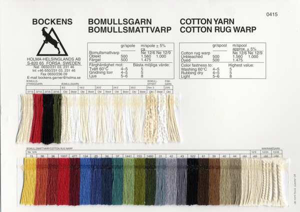 Cotton 12/6 | Cotton and Linen Warp